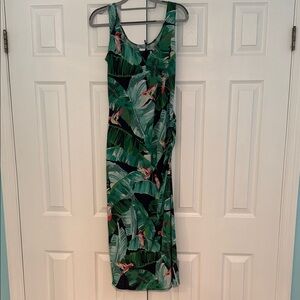 NWT Blumarine Jungle Print one side Midi Beach coverup Dress orig $250